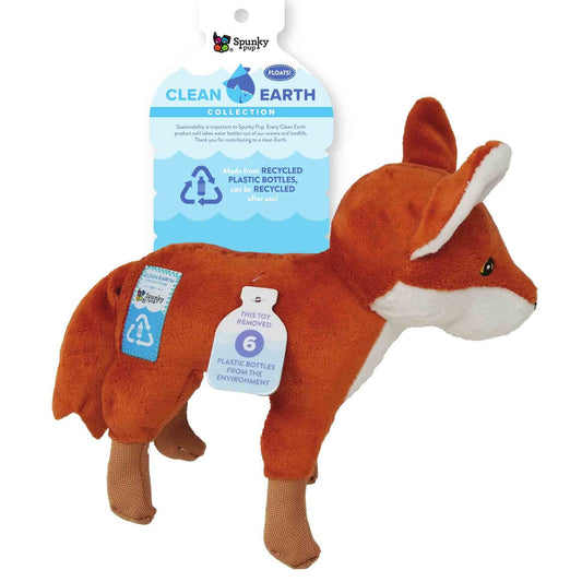 Clean Earth Fox Dog Toy from Floyd & Fleet