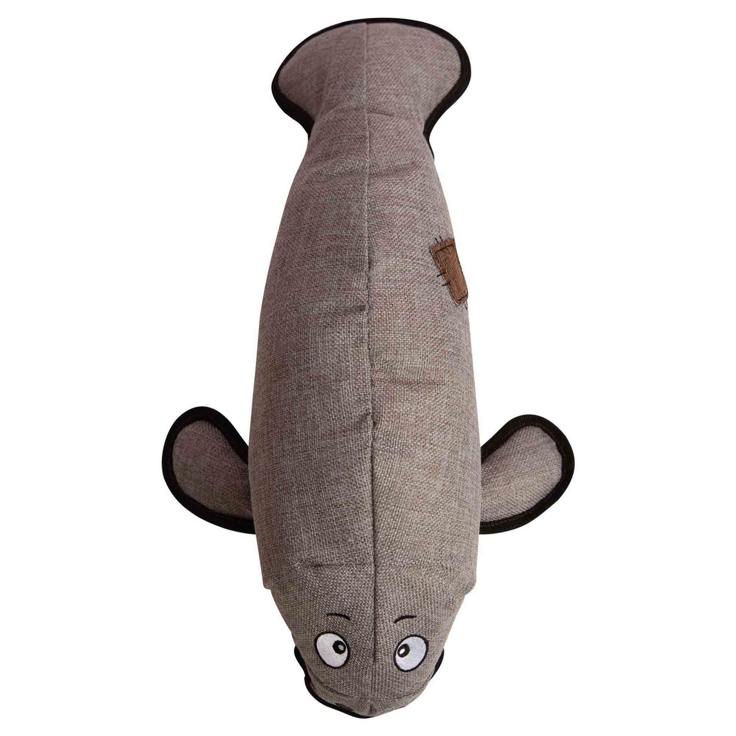 Top of Murray the Manatee Dog Toy from Floyd & Fleet