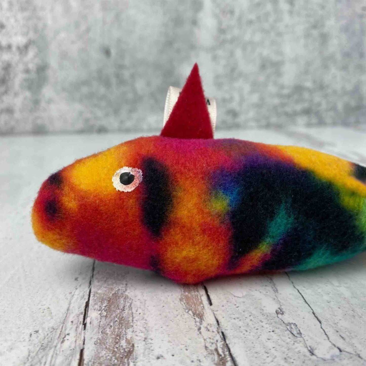 Multi Colour One Eye Fish Cat Toy - Floyd & Fleet