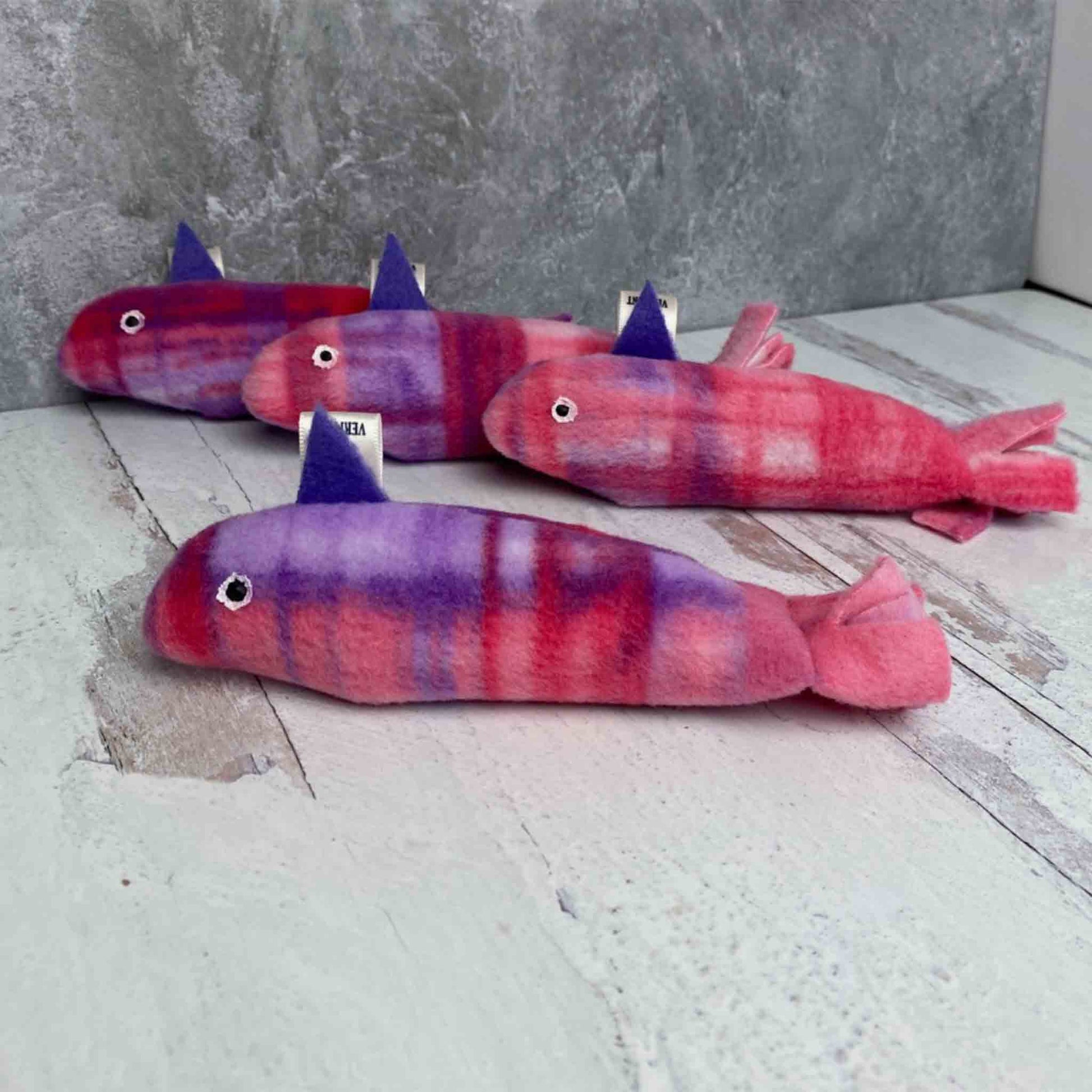 Purple One Eye Fish Cat Toys - Floyd & Fleet