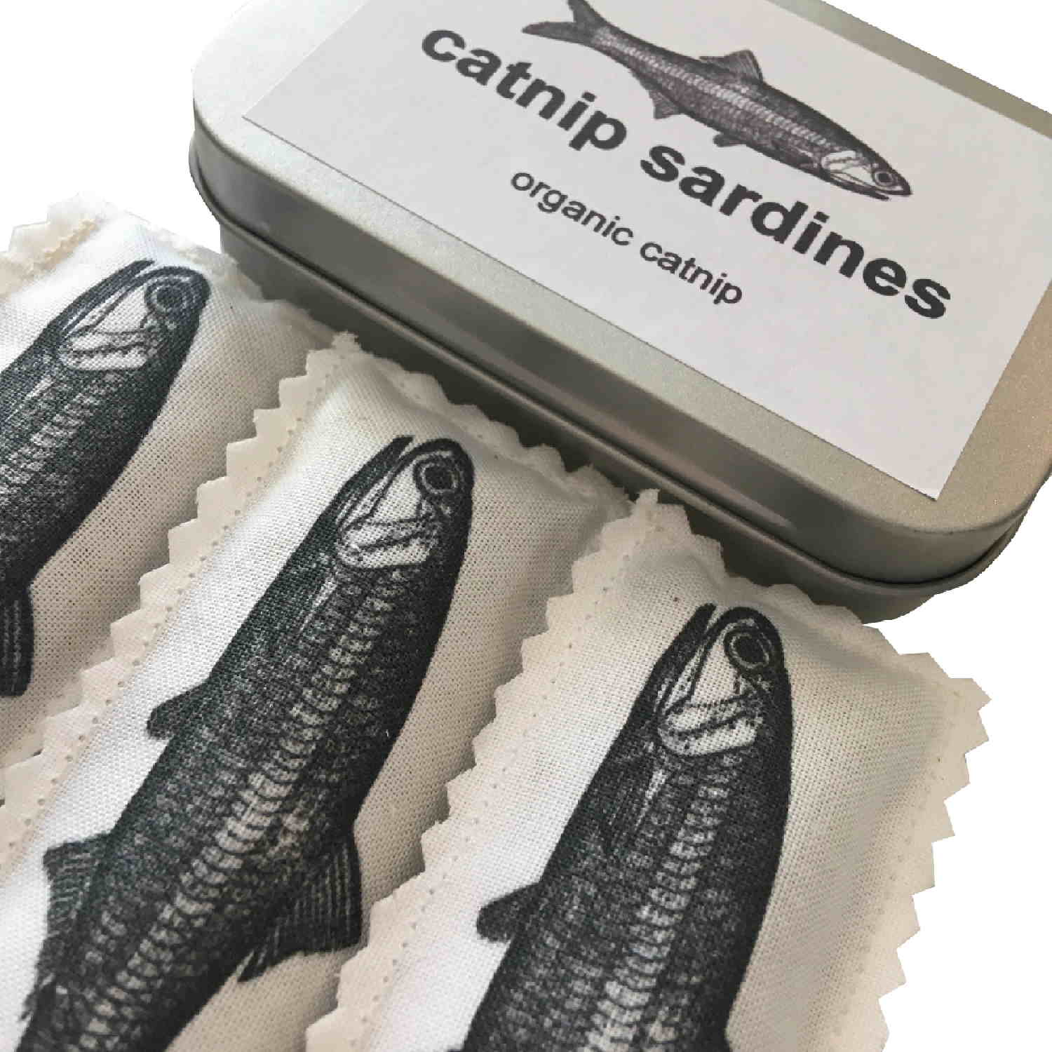 Organic Catnip Sardines Cat Toy - Tin and Neat Sardines - Floyd & Fleet