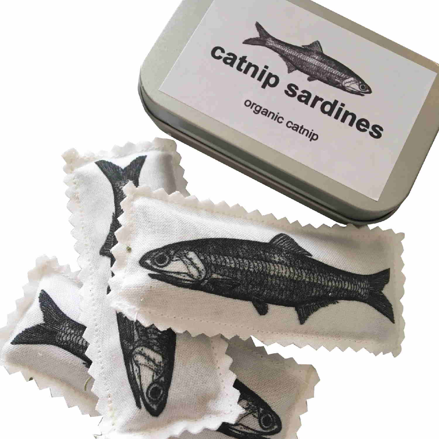 Organic Catnip Sardines Cat Toy - Tin and Sardines - Floyd & Fleet