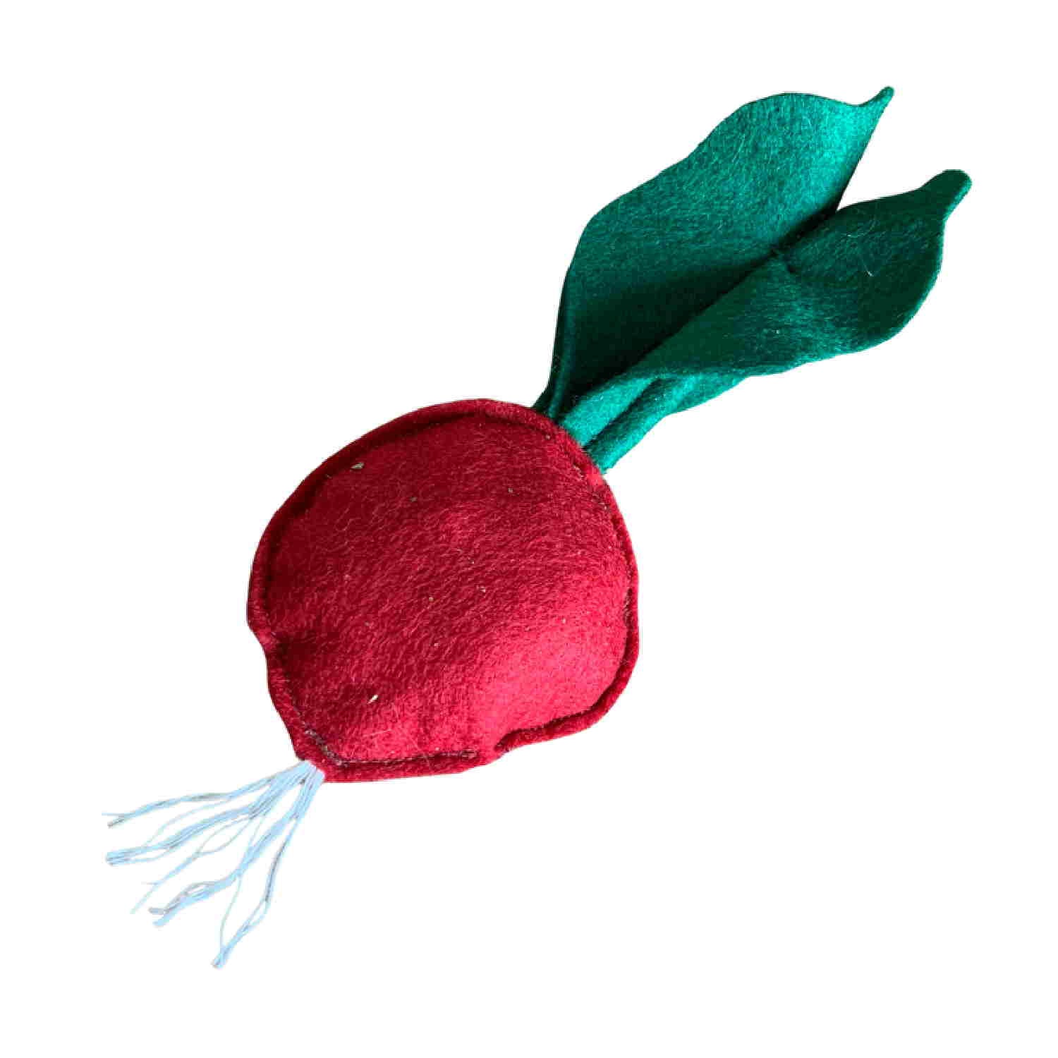 Woollen Crunchy Catnip Radish Cat Toy - Single Radish without Tie - Floyd & Fleet